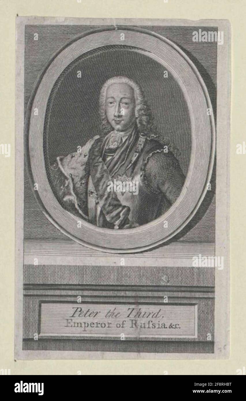 Pietro III, Imperatore di Russia 1762/1775 Foto Stock