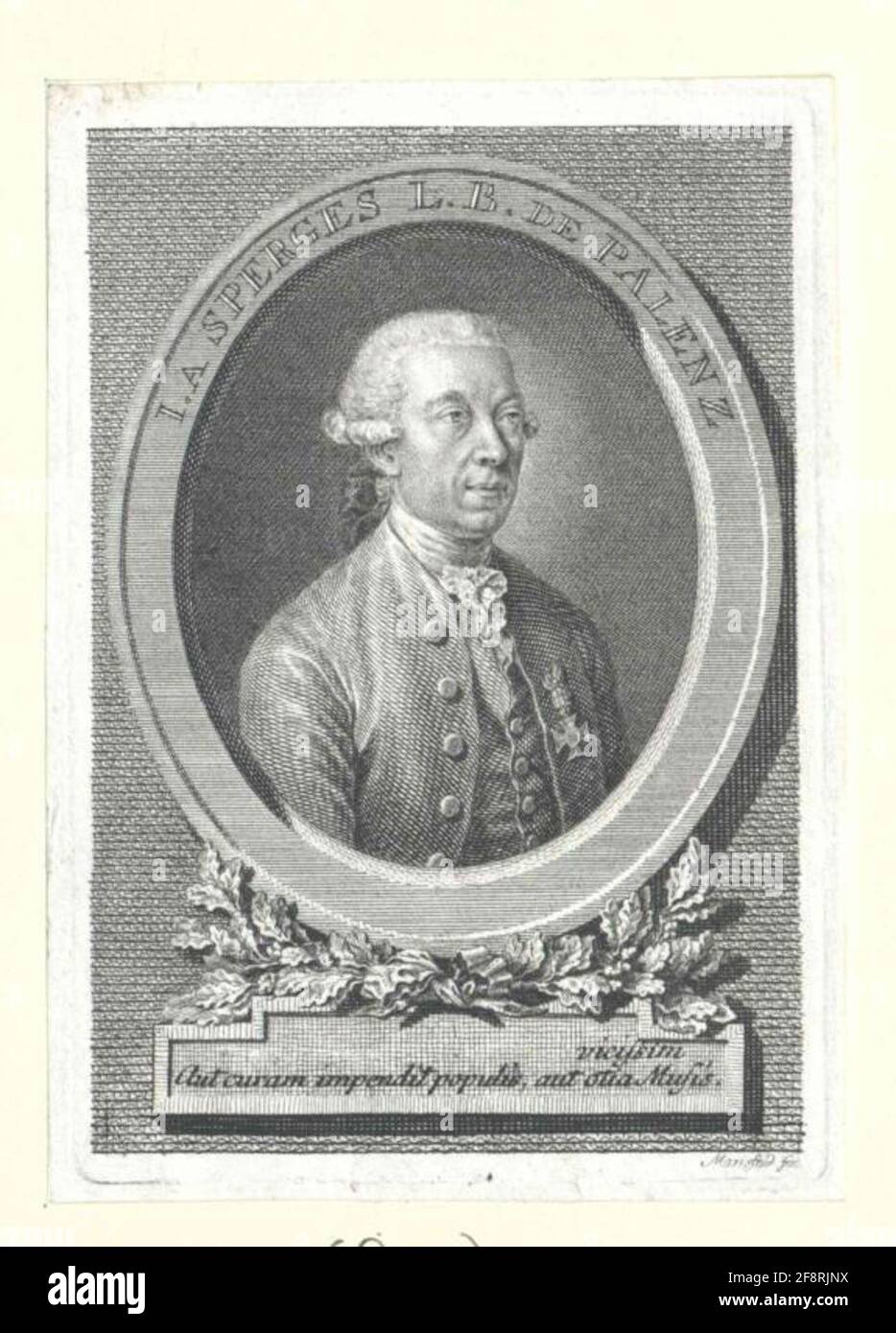 Stecher: Mansfeld, Johann Ernstdatung: 1765 / 1791 Sort: 1725- Foto Stock