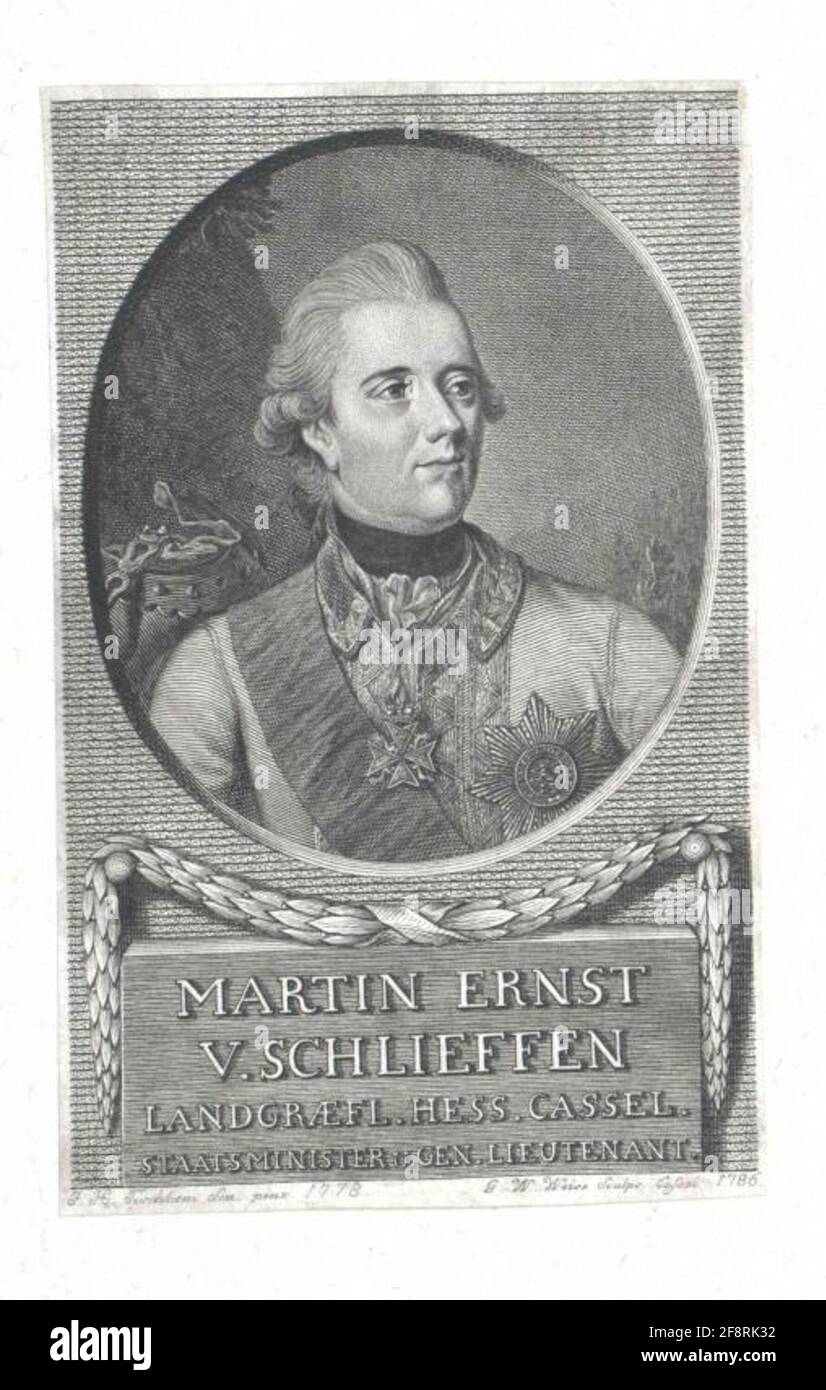 Schluke, Martin Ernst von. Foto Stock