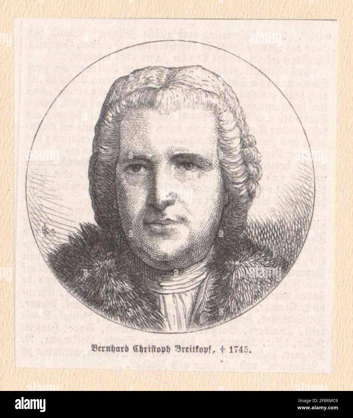 Breitkopf, Bernhard Christoph. Foto Stock