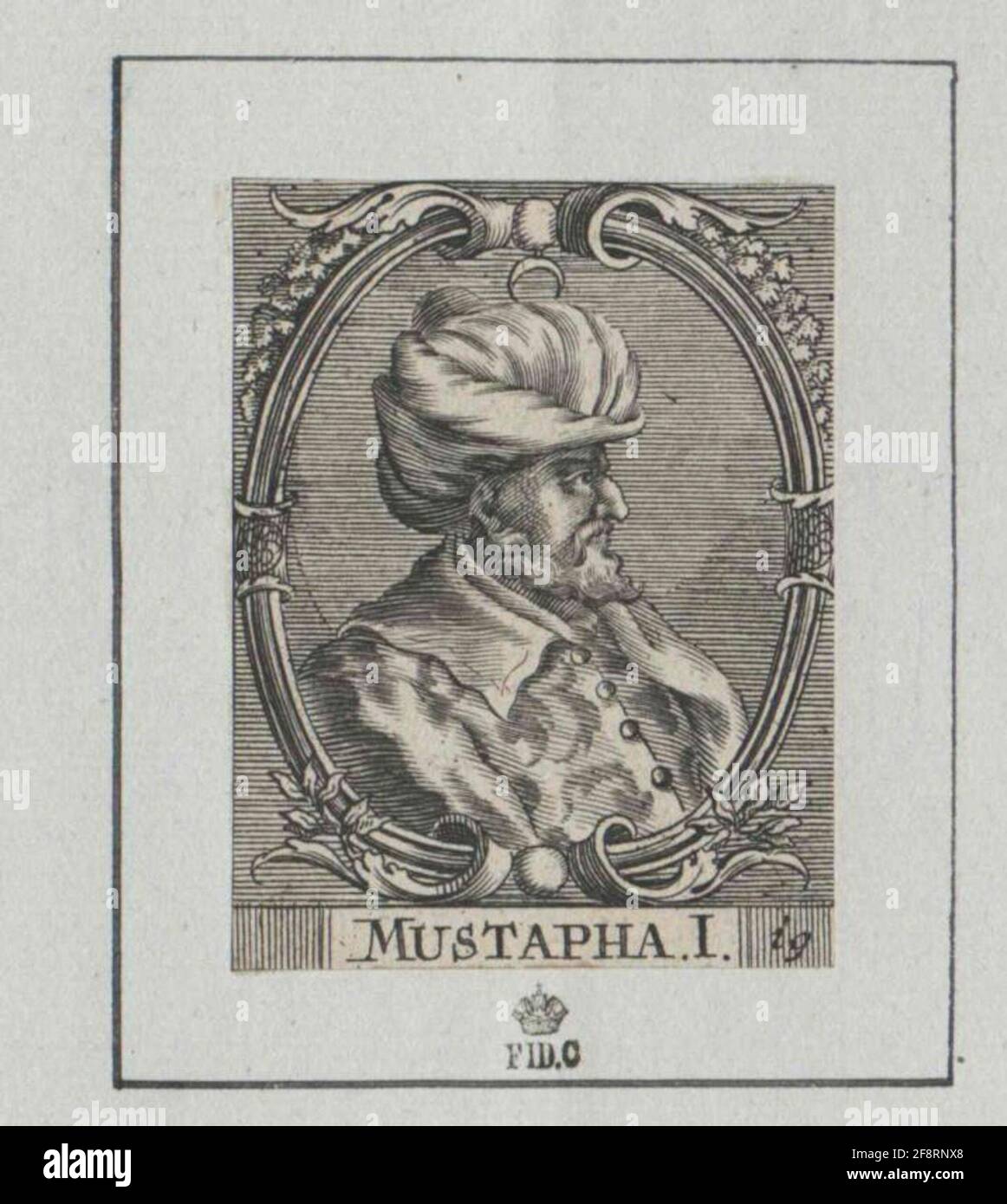 Mustafa I. Sultano della Turchia 1730/1750 Foto Stock