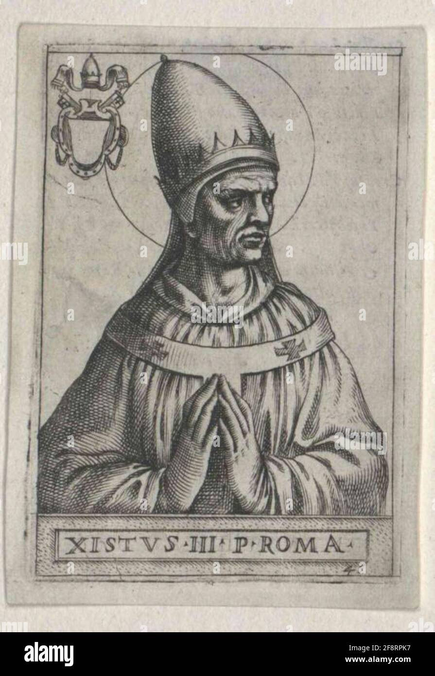 Sisto III, papà . Foto Stock
