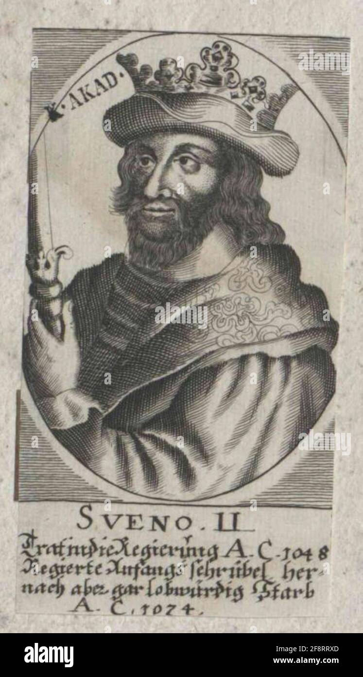 Sven Estriden, re di Danimarca. Foto Stock