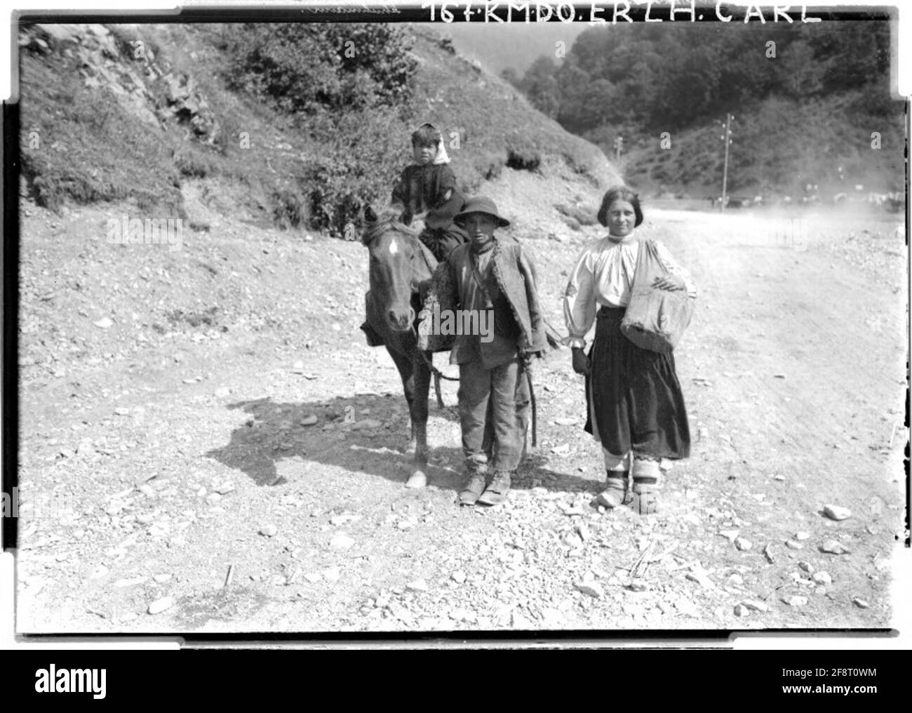 Contadini rumeni contadini rumeni; Ruszpoliana, Galizia, vicino al confine con la Romania; fotografo: Kommando Erzherzog Carl. Foto Stock