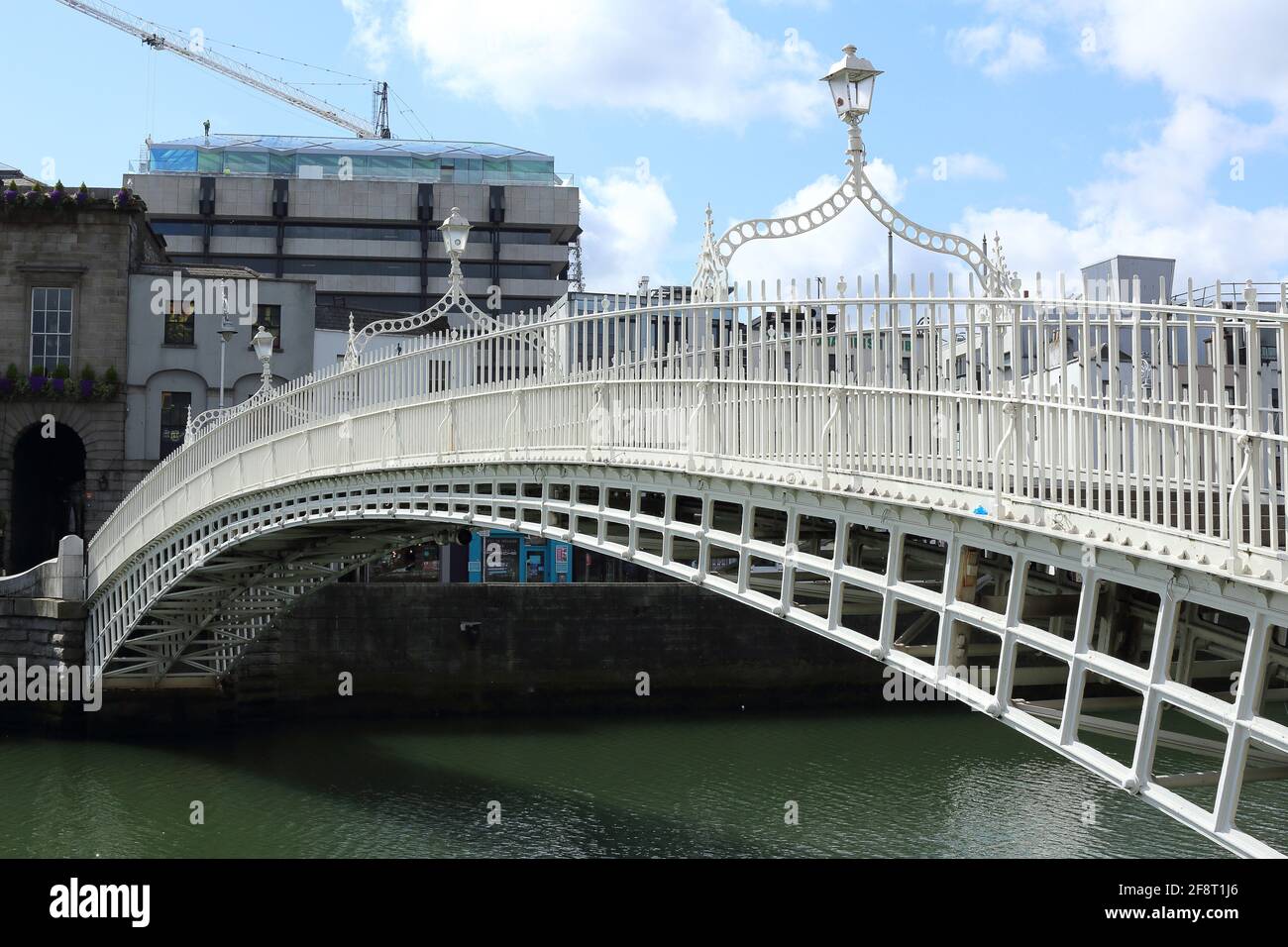 Ha'penny Bridge, Dublino, Irlanda Foto Stock
