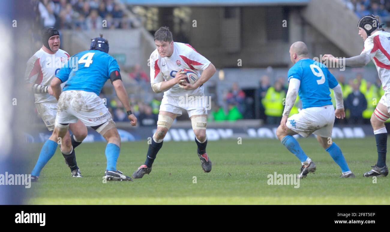 INGHILTERRA V ITALIA 10/2/2007 FOTO DAVID ASHDOWNRUGBY INGHILTERRA Foto Stock