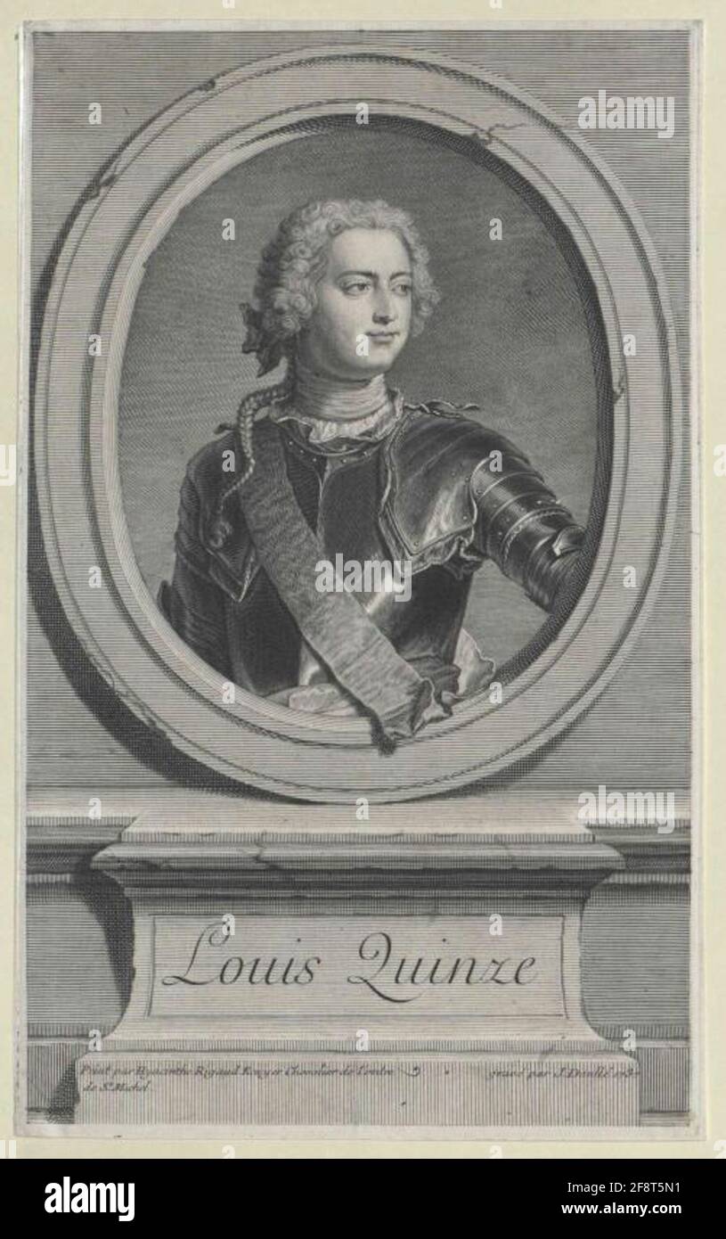 Ludwig XV, re di Francia. Foto Stock