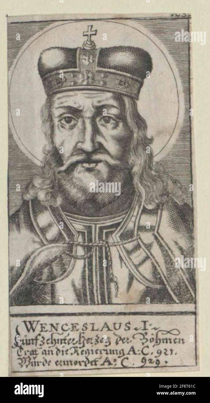 Wenzel i, Duca di Boemia, San 1701/1800 Foto Stock