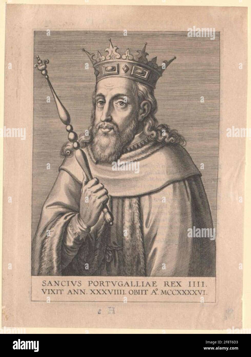 Sancho II, re del Portogallo. Foto Stock