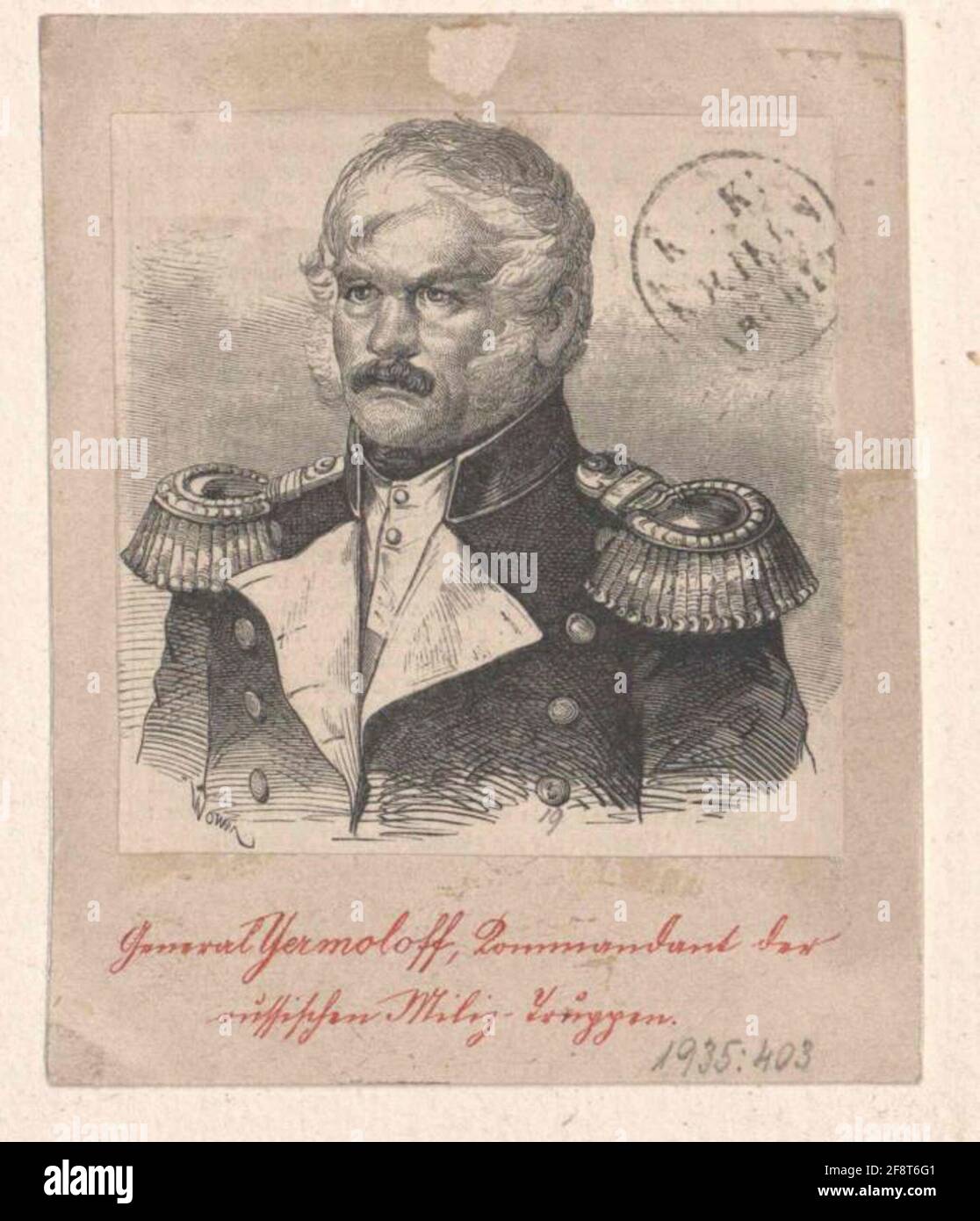 Ermoli, Alexei Petrovic. Foto Stock