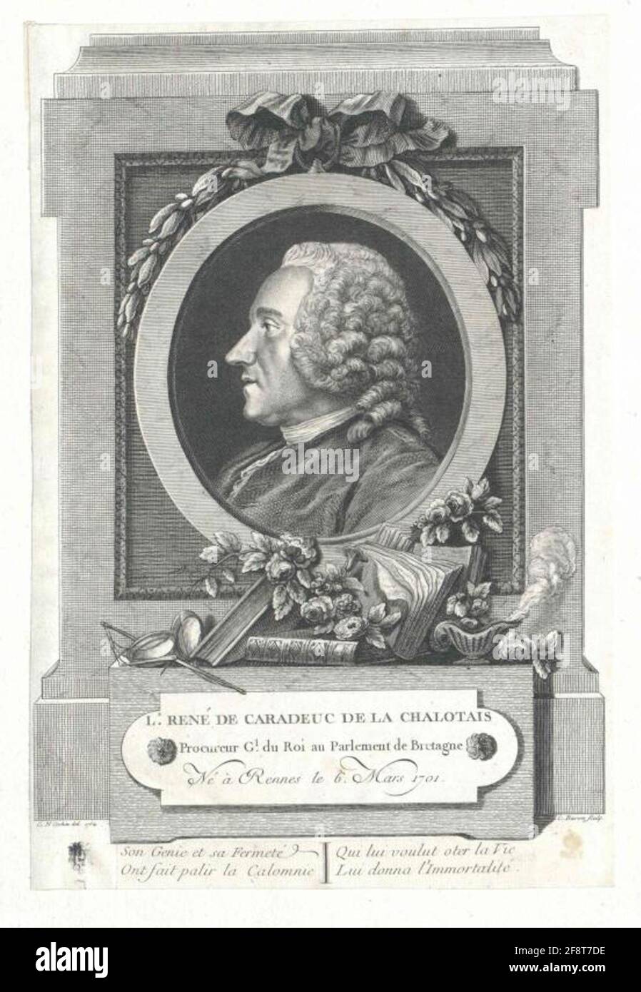 Il Chalotais, Louis René de Caradeuc de. Foto Stock