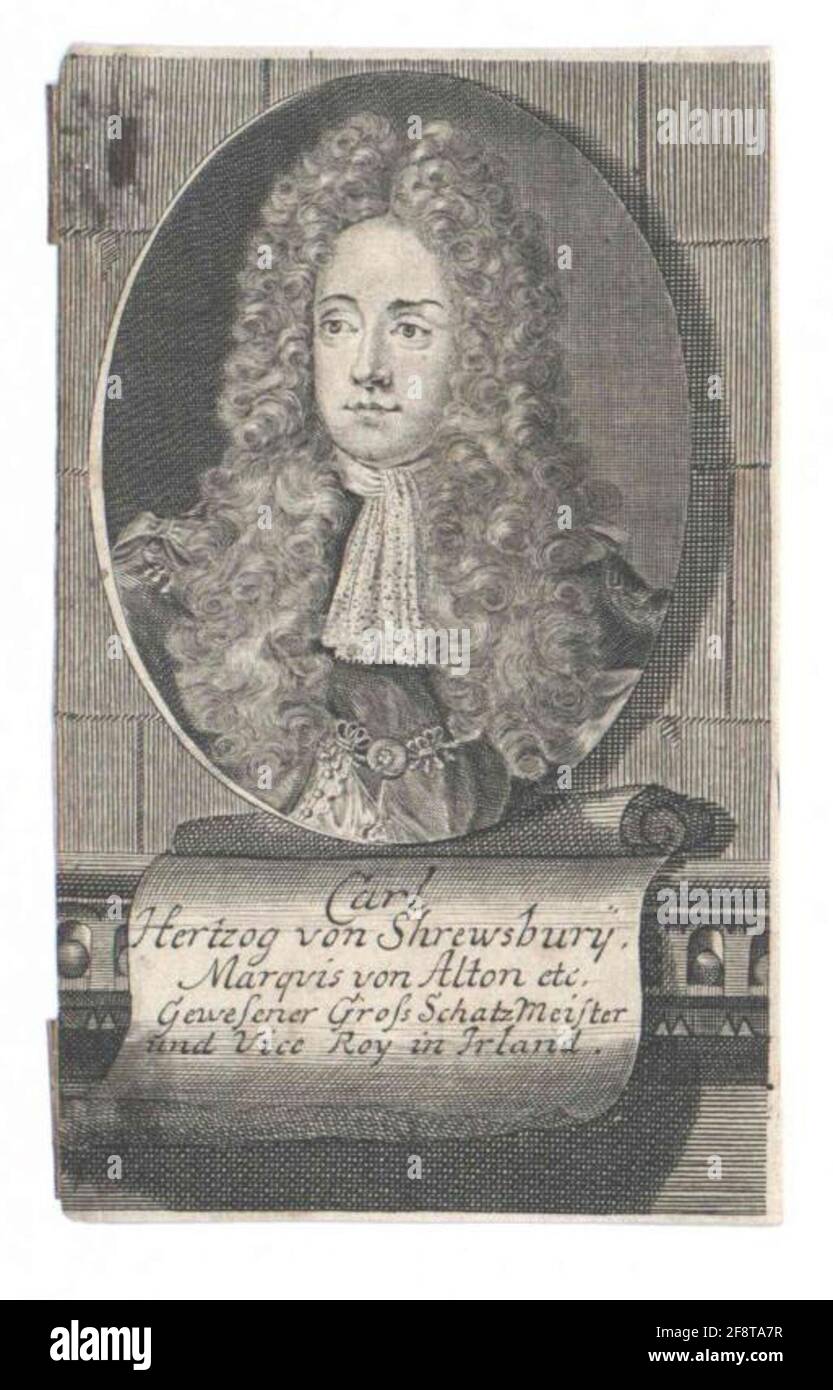 Talbot, 1. Duca di Shrewsbury, Carlo . Foto Stock