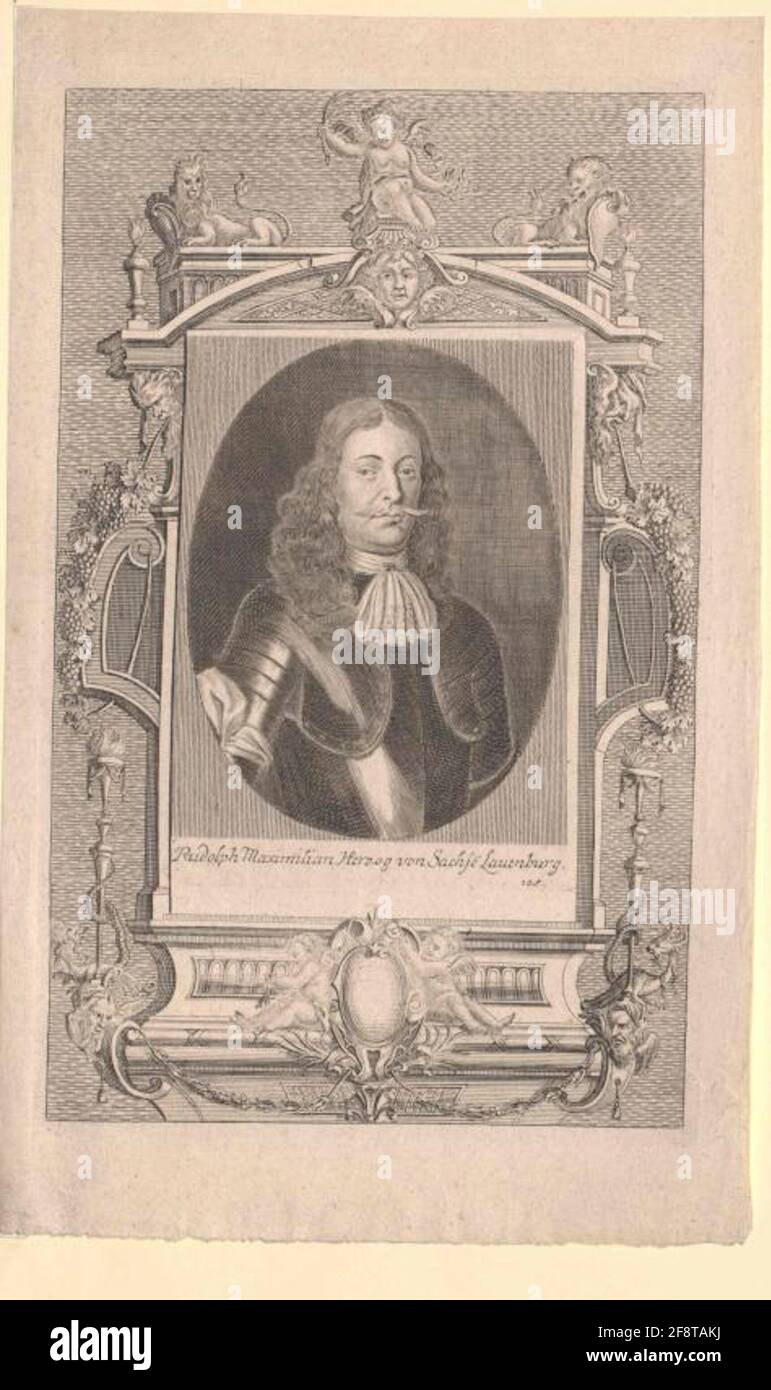 Rudolf Massimiliano, Duca di Sassonia-Lauenburg. Foto Stock