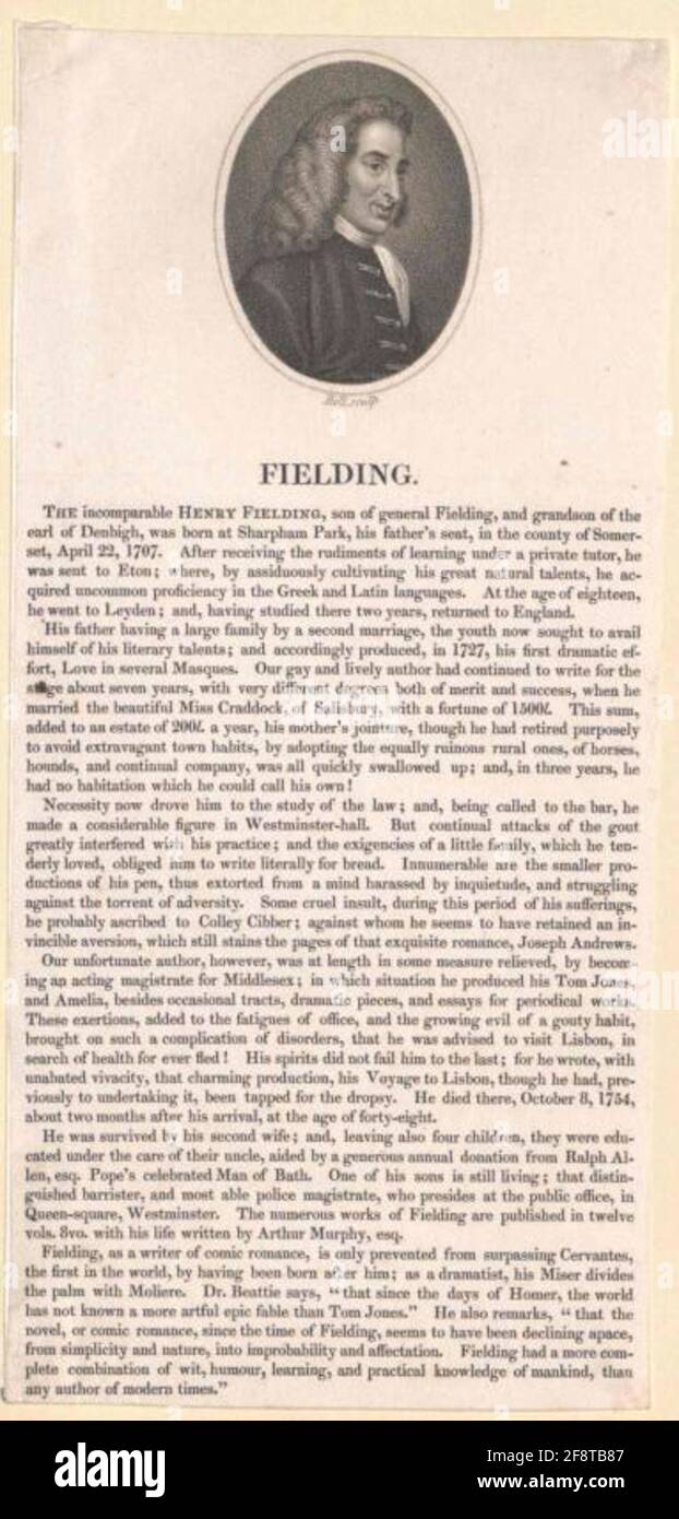 Fielding, Enrico . Foto Stock