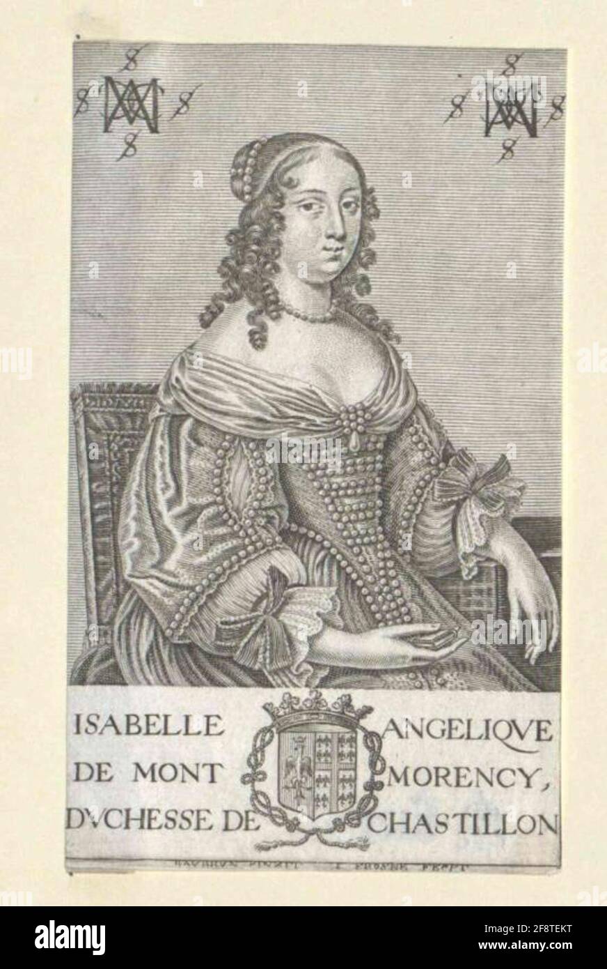 Montmorency, Isabelle Angelica de. Foto Stock