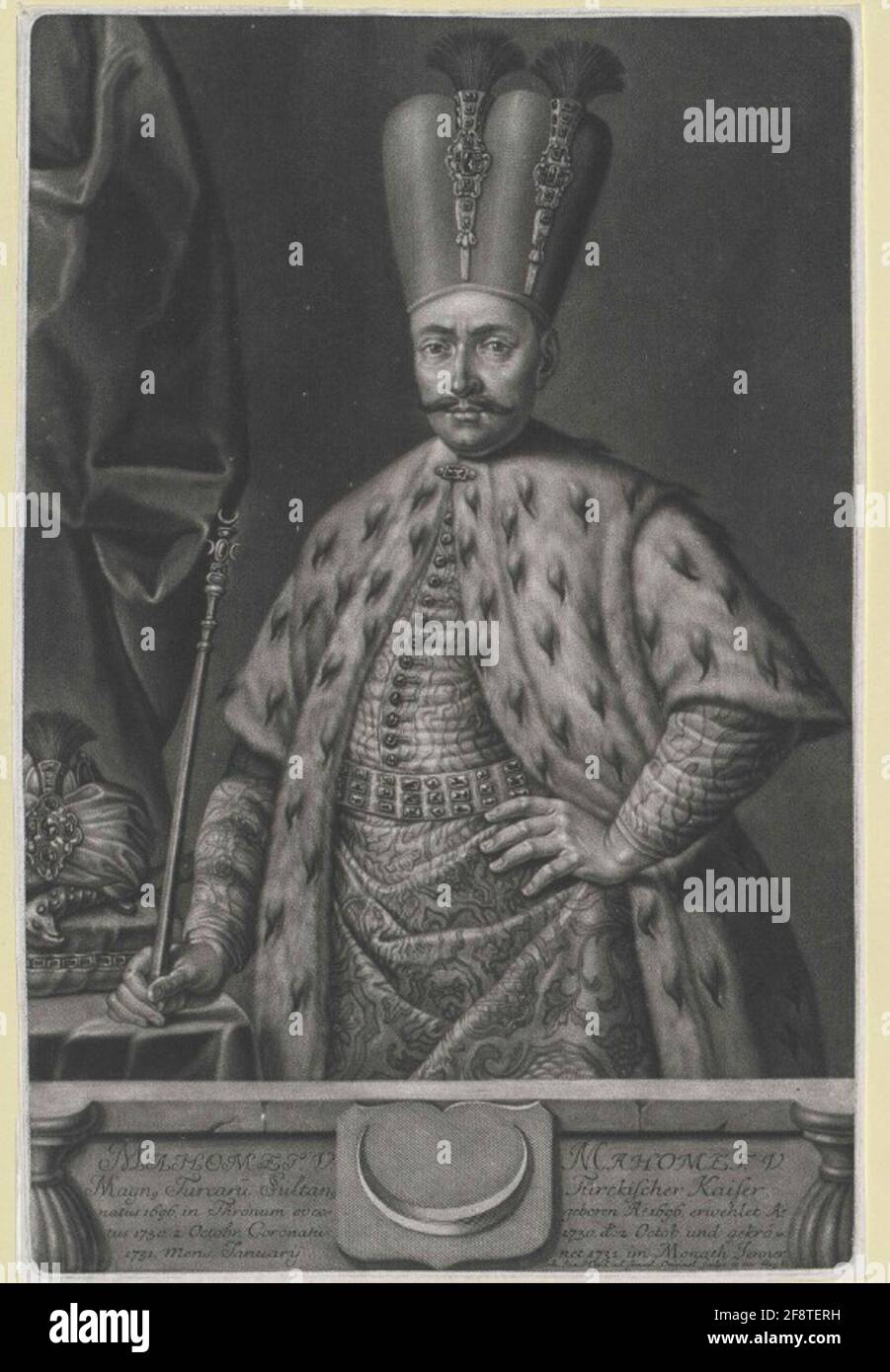 Machmud I. Sultano di Turchia. Foto Stock