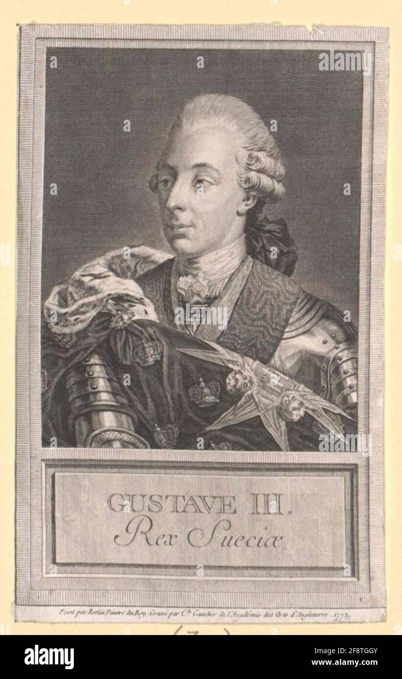 Gustav III, re di Svezia. Foto Stock