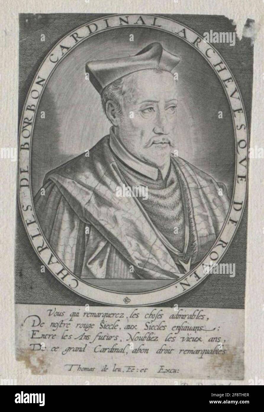 Karl von Bourbon Stecher: Leu, Thomas Deverleger: Leu, Thomas Dedation: 1580/1612 Foto Stock