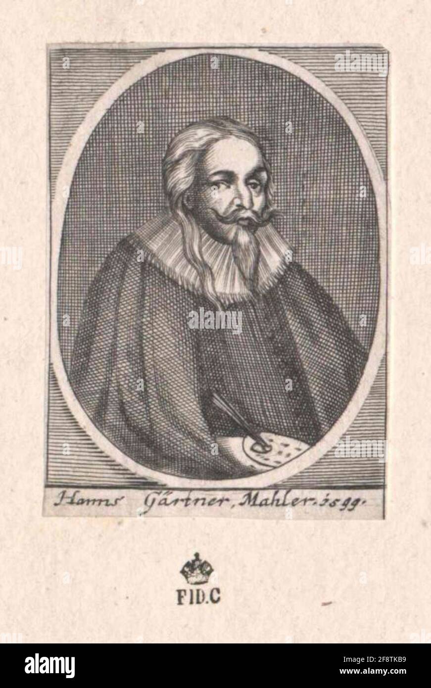 Giardiniere, Johann. Foto Stock Giardiniere, Johann. Foto Stock