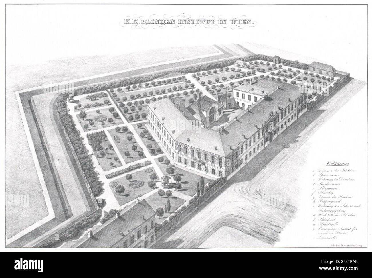 K.K. Istituto cieco di Vienna. Foto Stock