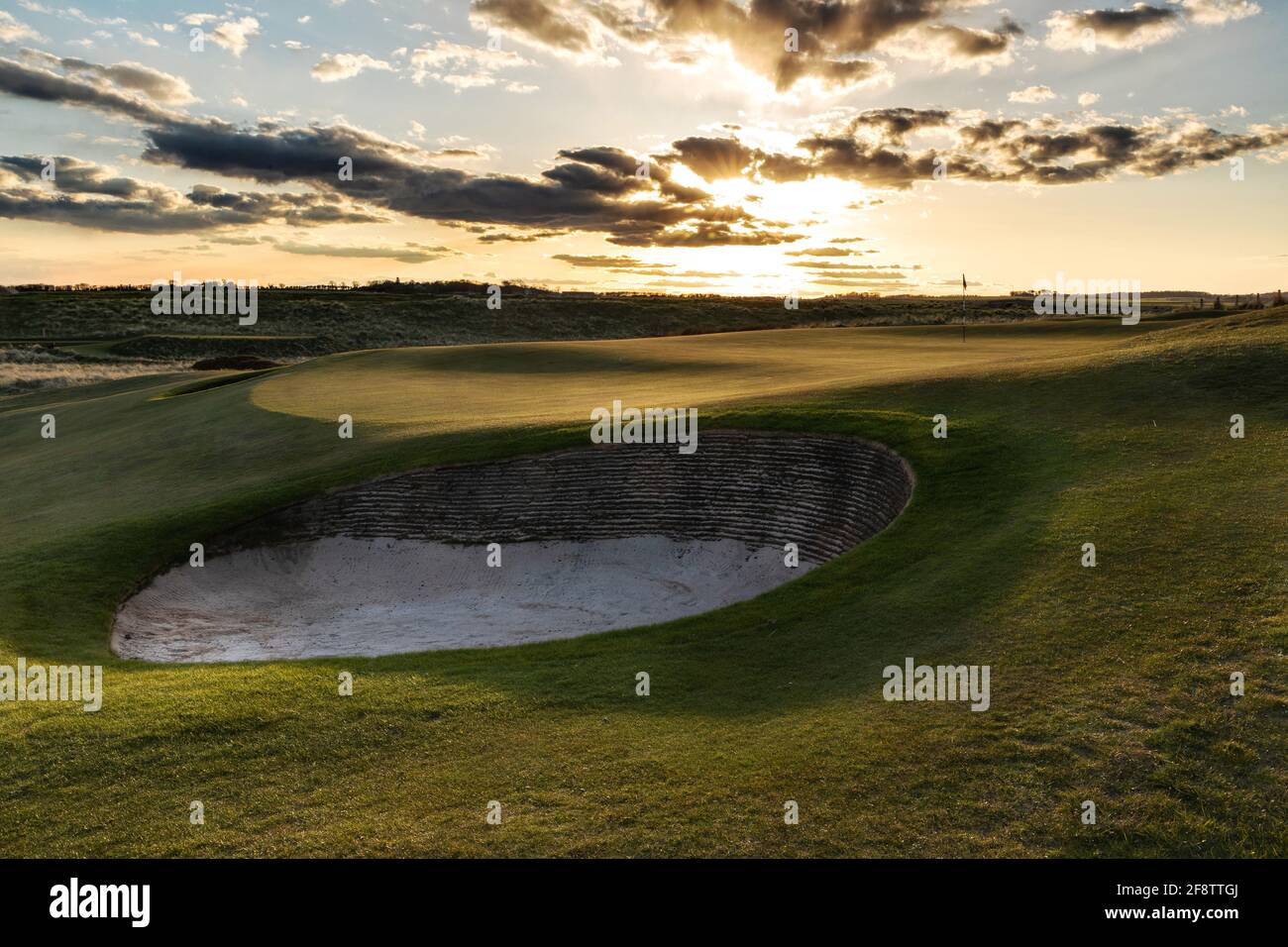 Campo da golf di Goswick, Northumberland Foto Stock
