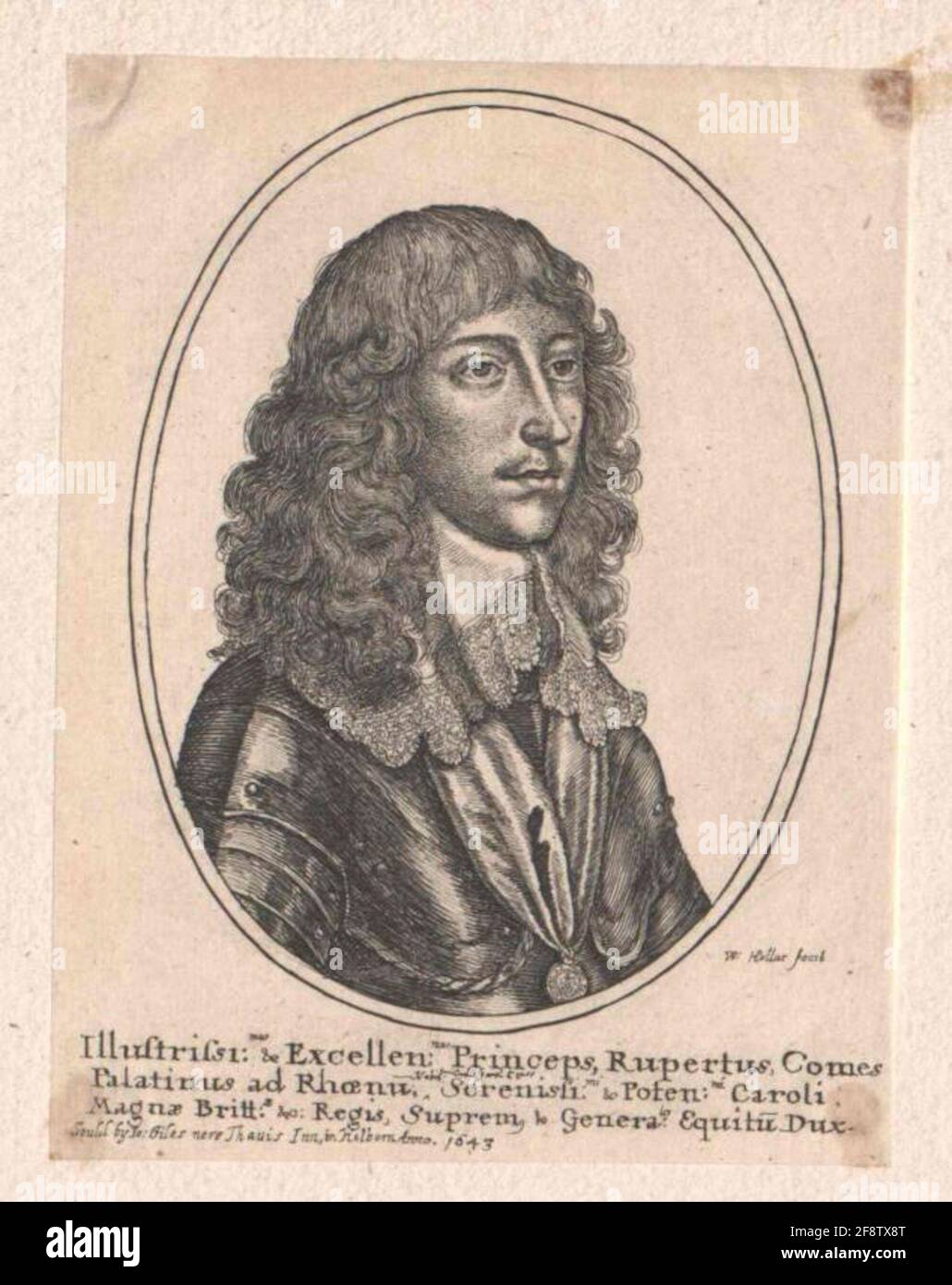 Rupprecht, Principe del Palatinato Eraser: Hollar, editore di Wenzel: Giles, John Verlagsort: Londra Foto Stock