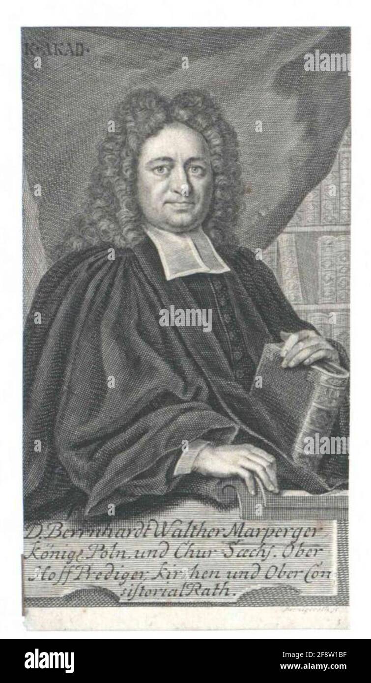 Marperger, Bernhard Walter Editore: Gleditsch, Johann Gottliebeiter: Bernigeroth, Martinverlagsort: Leipzig Foto Stock