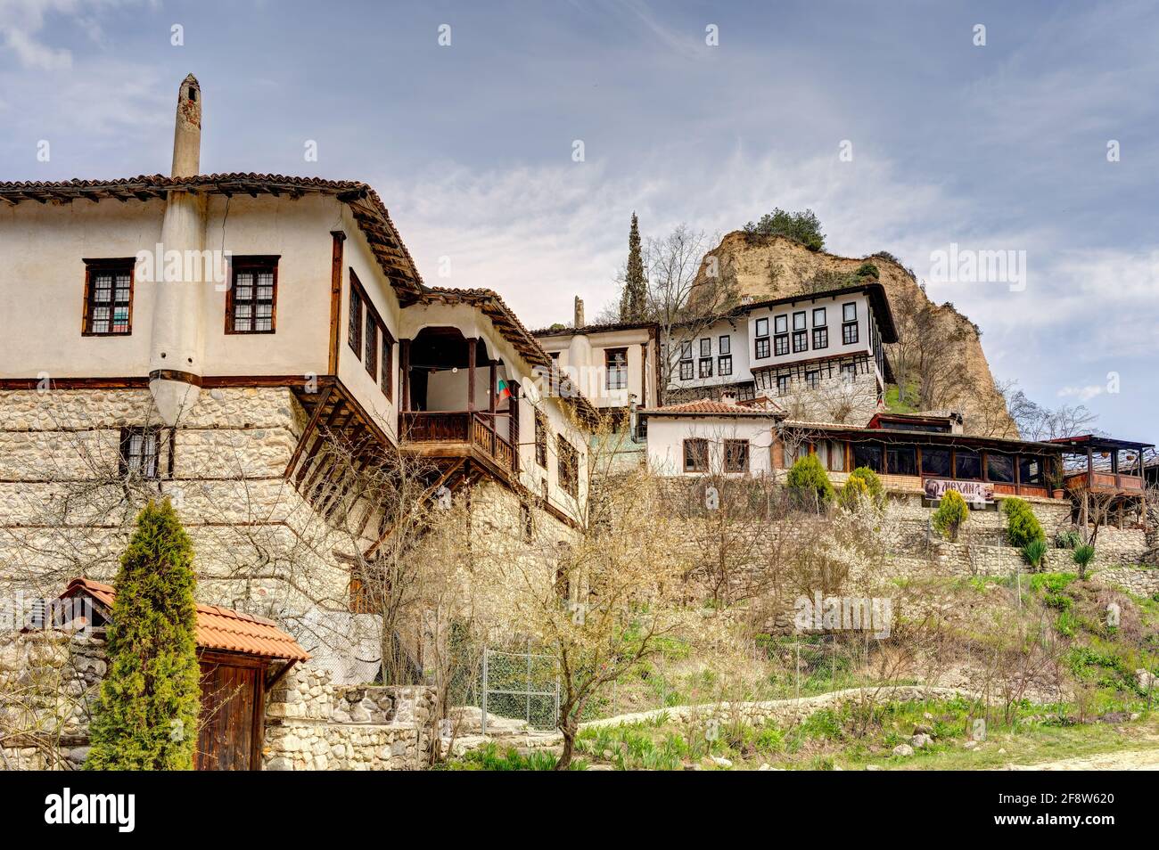 Melnik, Bulgaria, immagine HDR Foto Stock