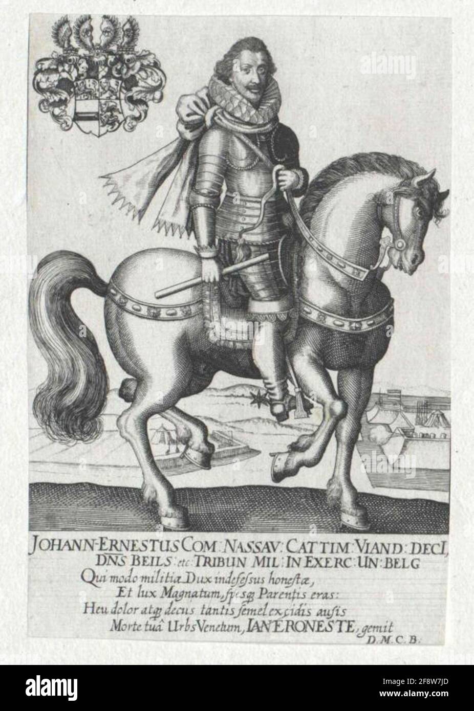 Johann Ernst, Conte di Nassau-Siegen. Foto Stock