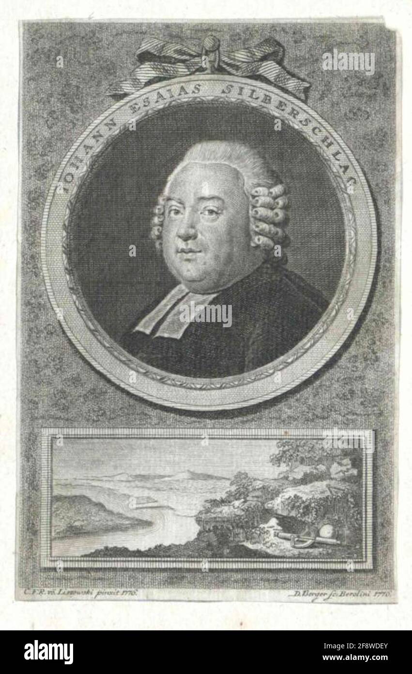 Silverboke, Eraser di Johann Esaia: Berger, Daniel (1744) luogo d'origine: Berlino Foto Stock