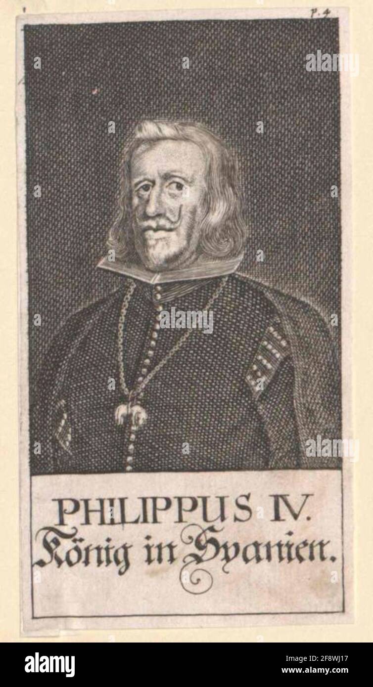Filippo IV, Re di Spagna. Foto Stock