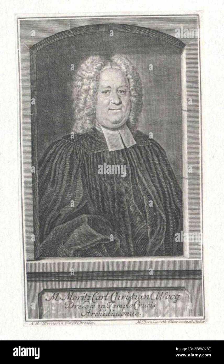 Woog, Moritz Karl Christian Editore: Gleditsch, Johann Gottlieimballatrice: Werner, Anna Mariastecher: Bernigeroth, Johann Martinverlagsort: Leipzig Foto Stock