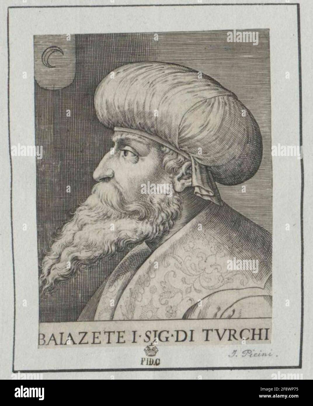 Bajazet I., Sultano della Turchia. Foto Stock