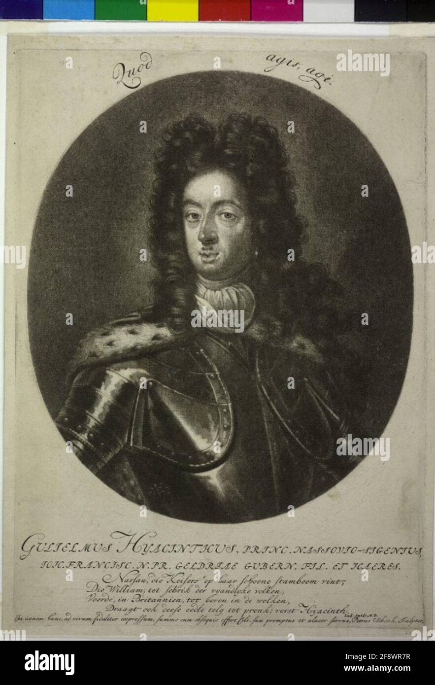 Guglielmo Iazinth, principe di Nassau-Siegen. Foto Stock