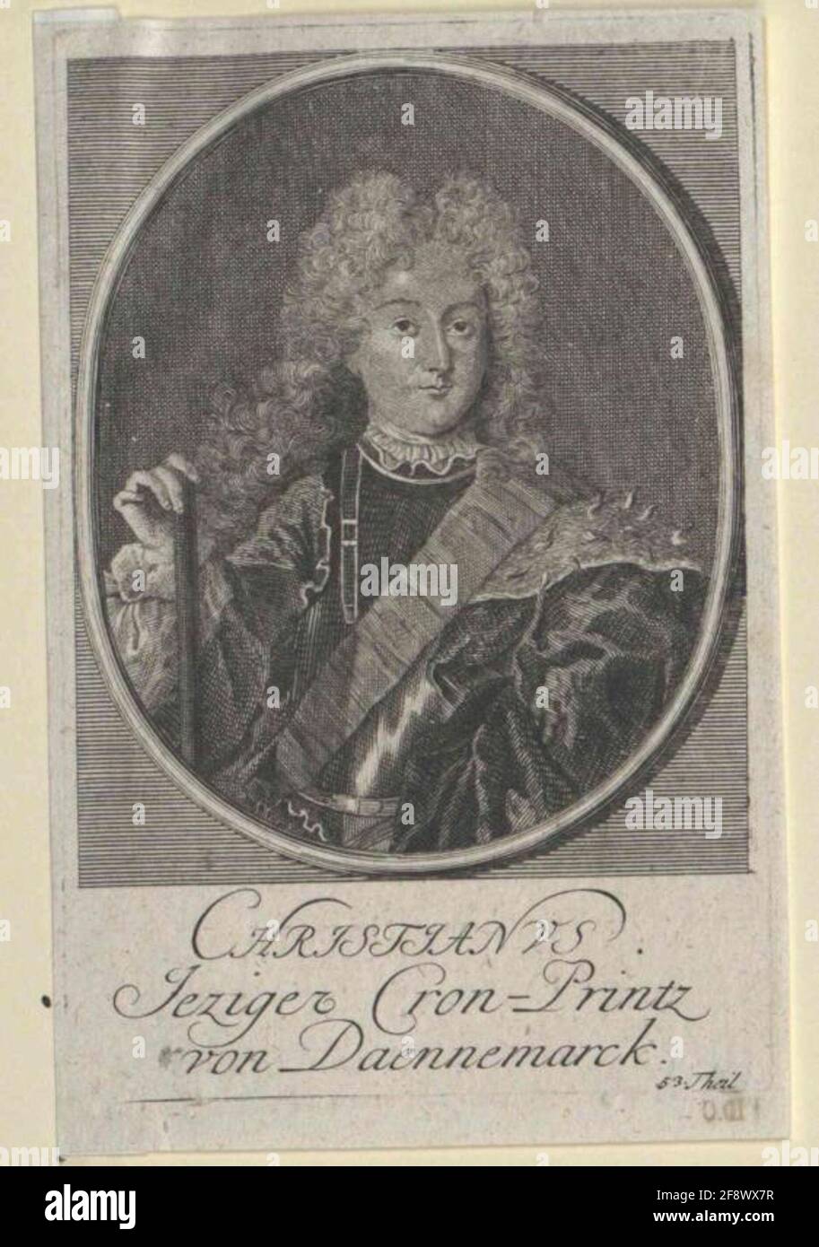 Christian VI., Re di Danimarca. Foto Stock