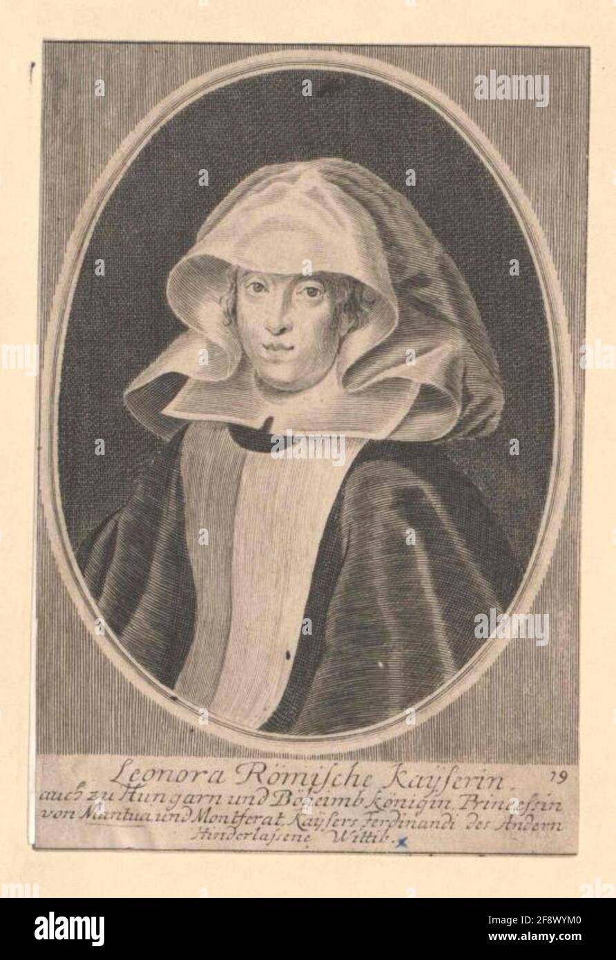 Gonzaga, Eleonora Principessa di Mantova. Foto Stock