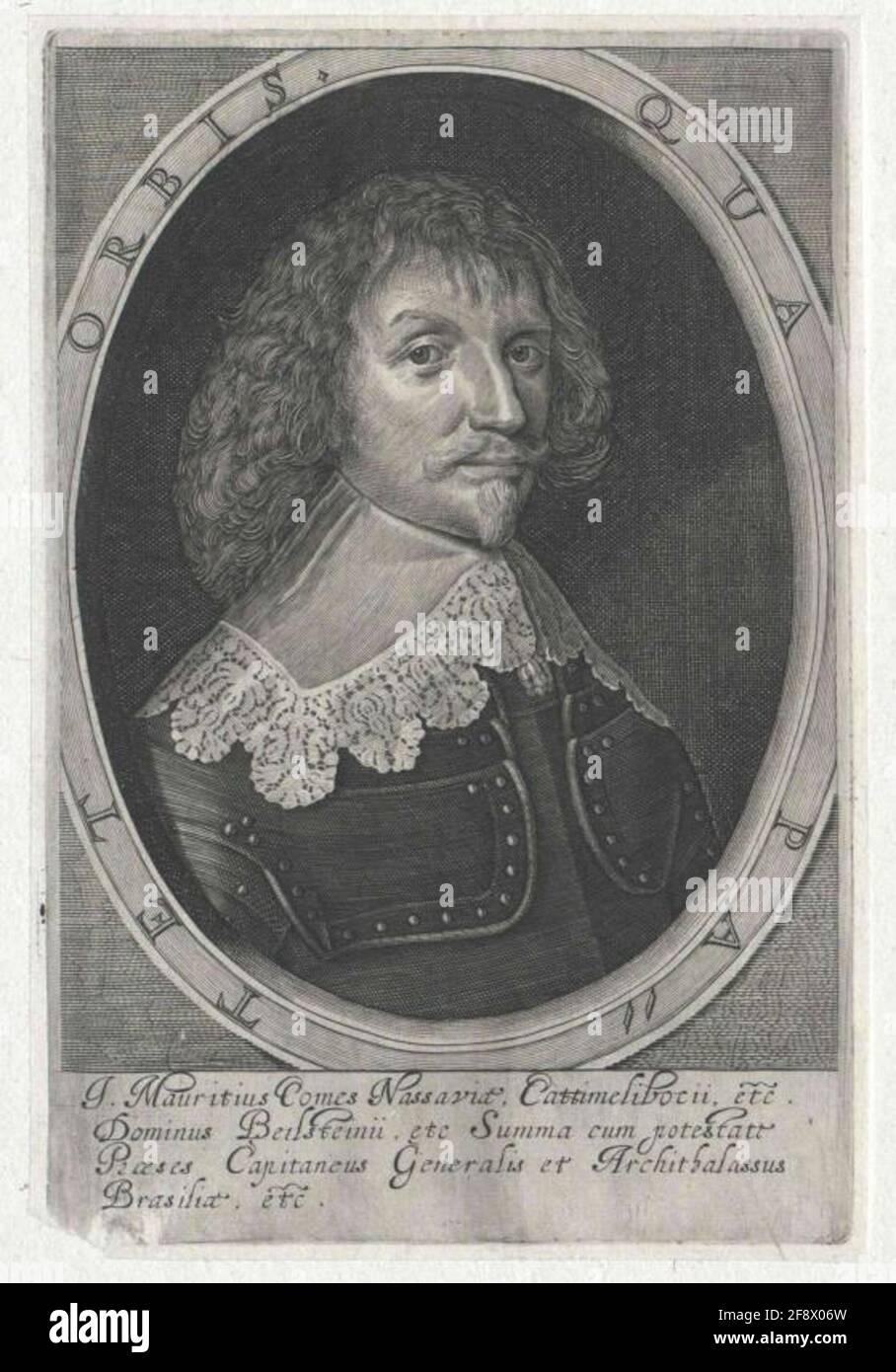 Johann Moritz, Principe di Nassau-Siegen Editore: Janssonius, Johannesverlagsort: Amsterdam Foto Stock