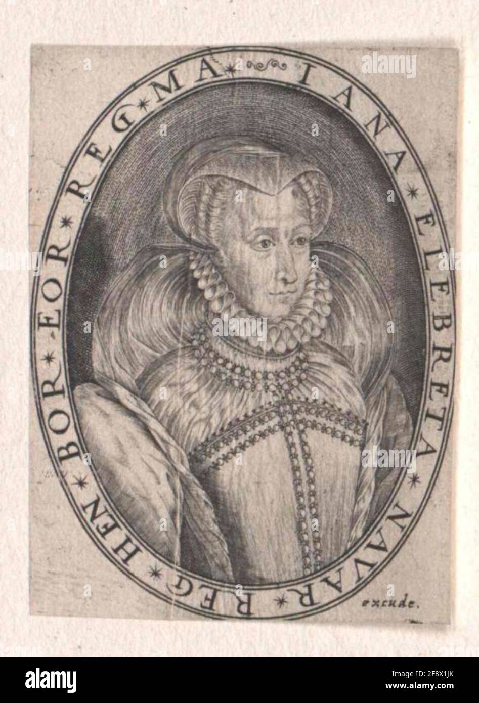 Johanna d'Albret, Regina di Navarra. Foto Stock