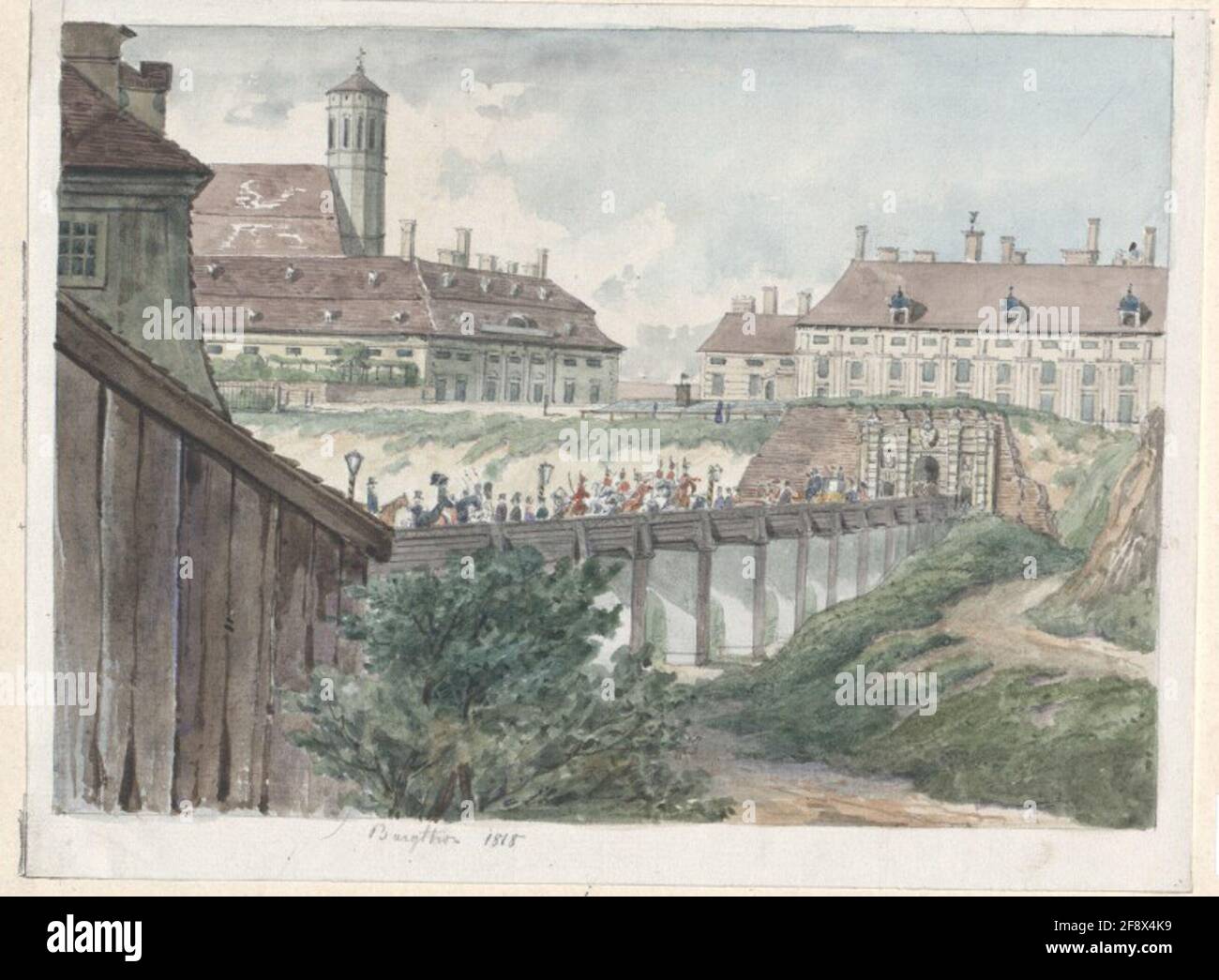Burgthor 1818. Foto Stock