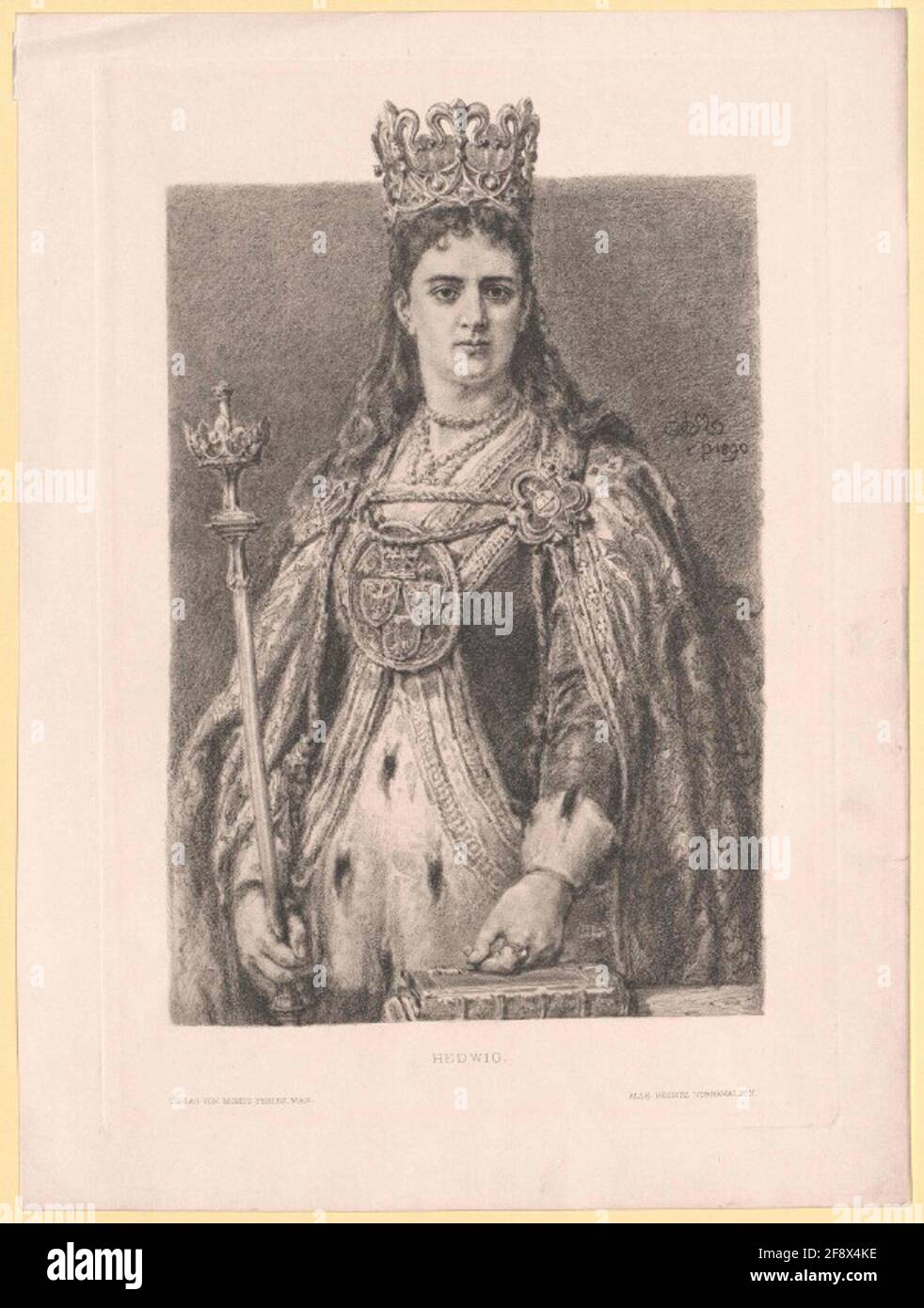 Edvige, Regina della Polonia. Foto Stock