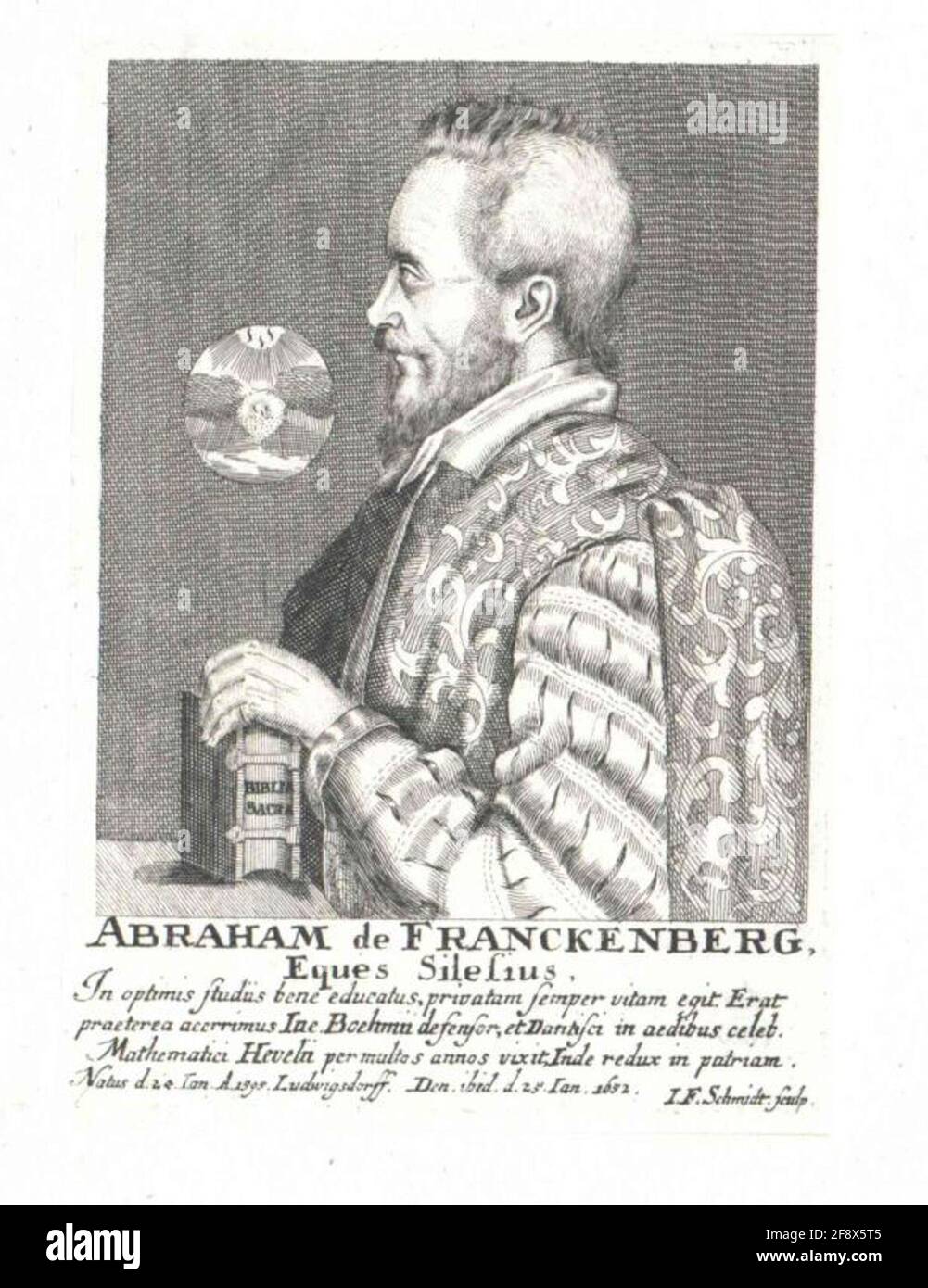 Franckenberg, Abramo di. Foto Stock
