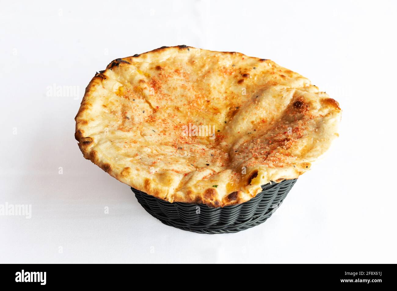 Cibo - cibo indiano - pane naan Foto Stock
