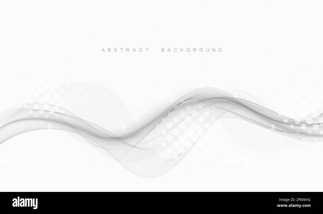 Astratto onda Swoosh linee bordo layout grigio elegante moderno certificato sfondo. Illustrazione vettoriale Illustrazione Vettoriale