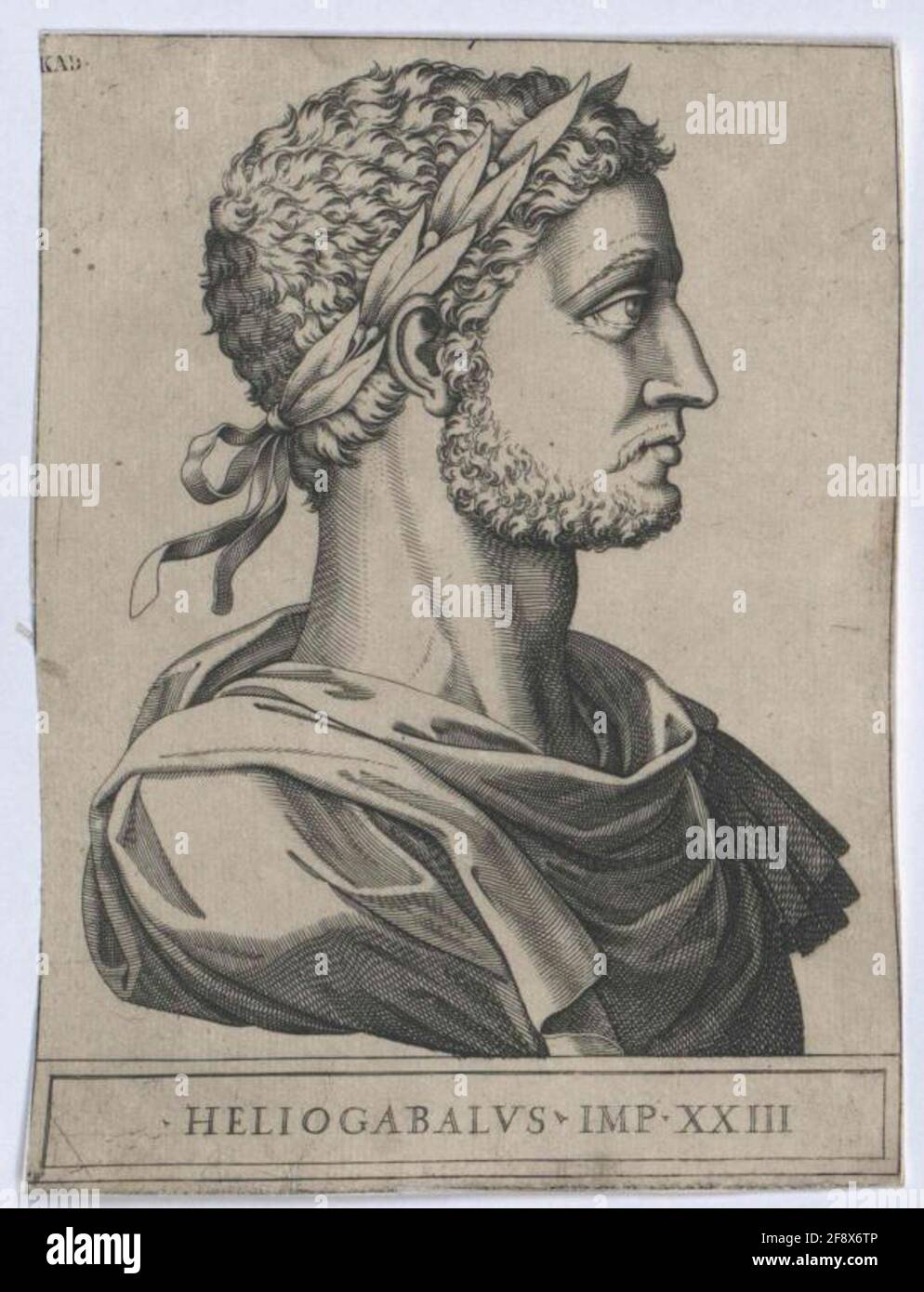 Eliogabalo, imperatore romano. Foto Stock