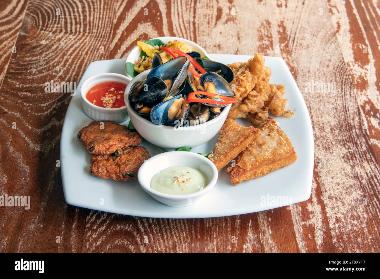 Cibo - piatto di pesce Foto Stock