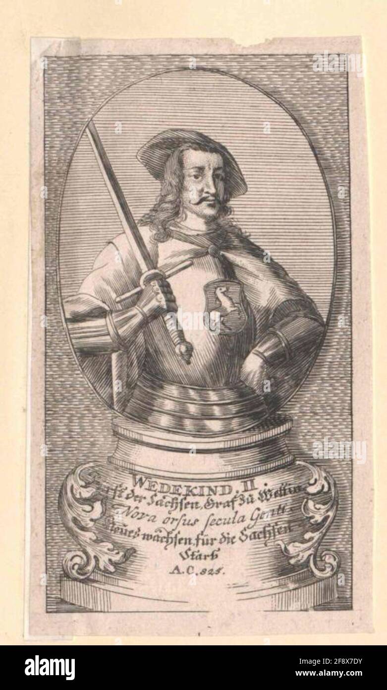 Widukind, principe il Sachsen Graf a Wettin. Foto Stock