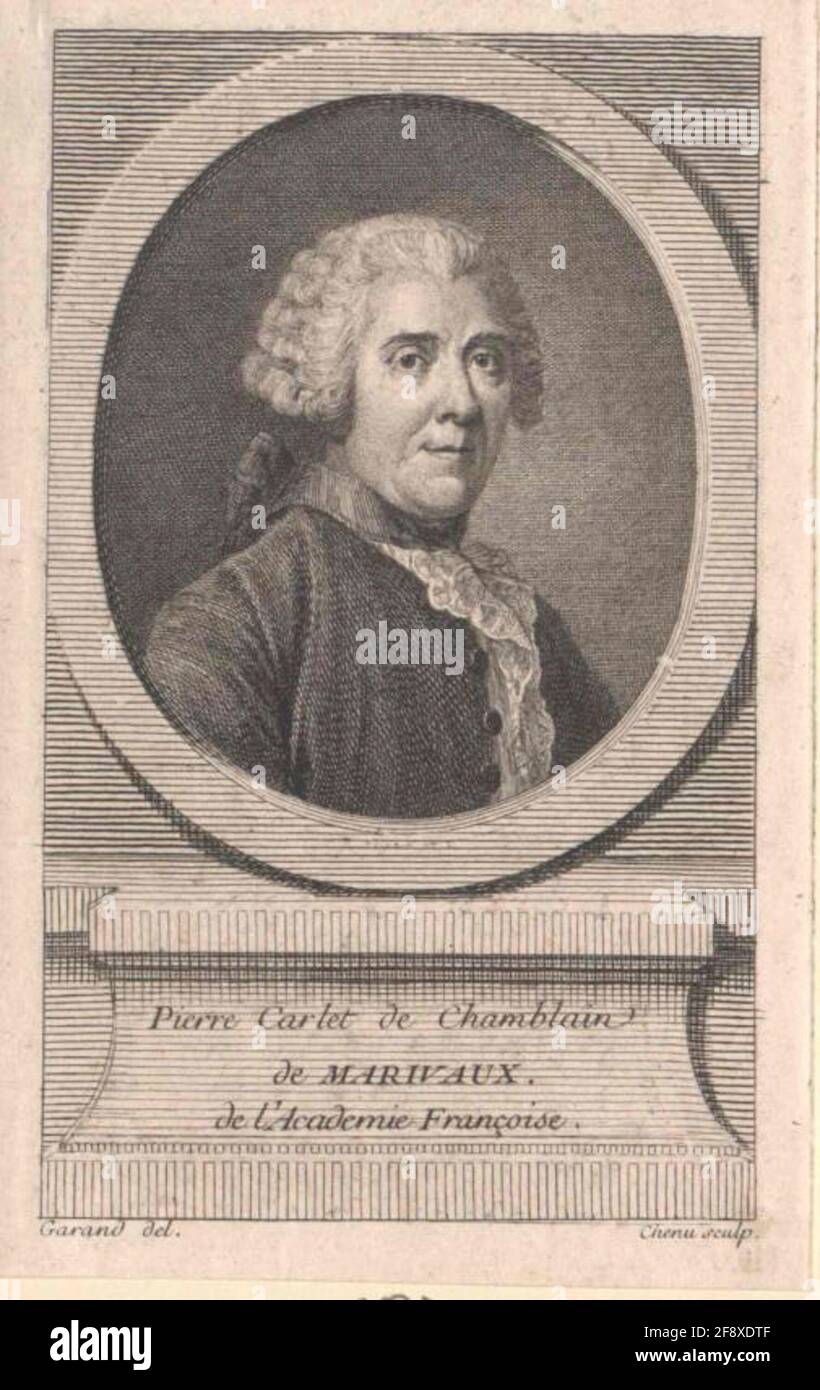 Marivaux, Pierre de. Foto Stock