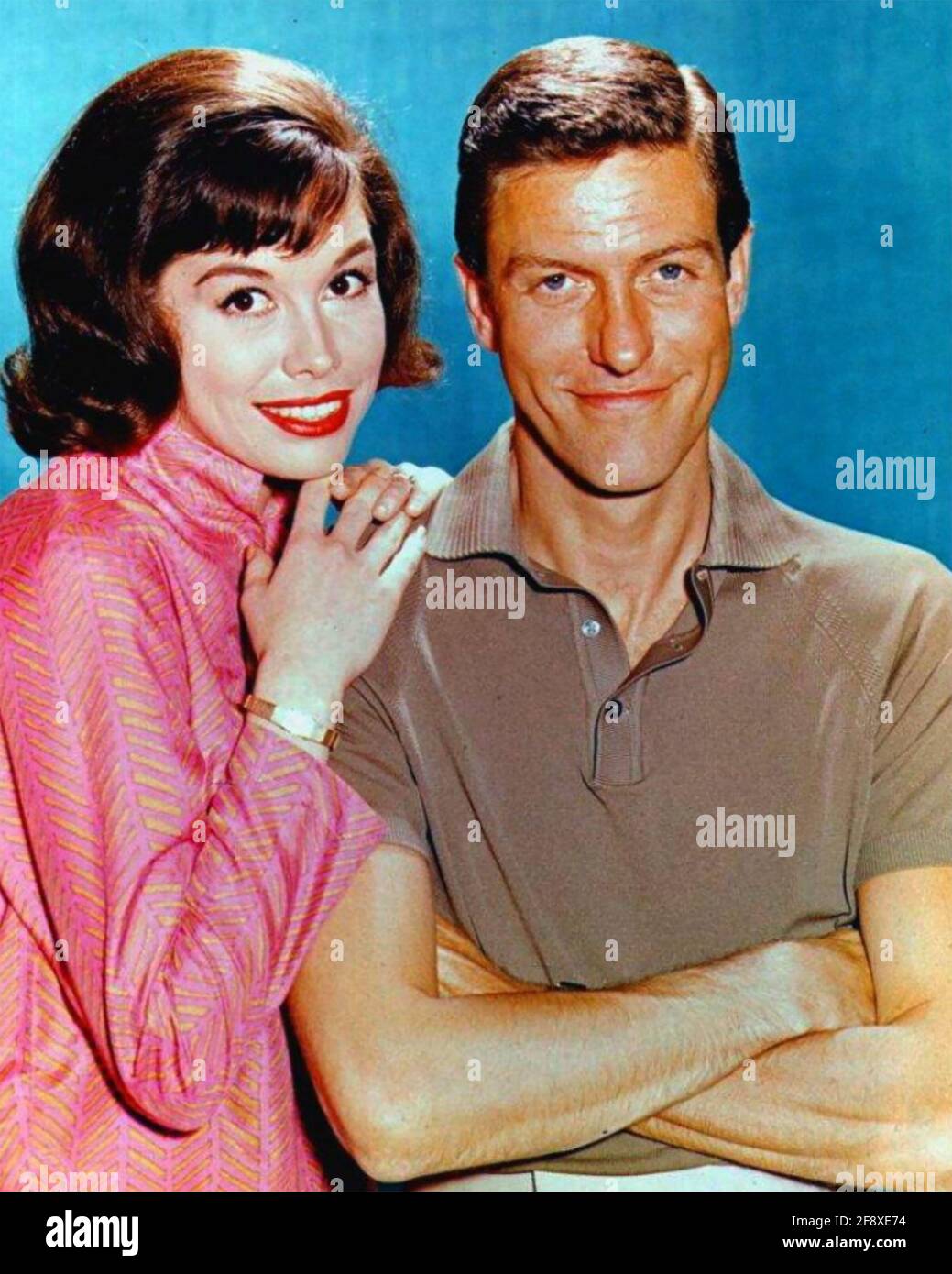 IL DICK VAN DYKE MOSTRA CBS SERIE TV 1961-1966 CON Mary Tyler Moore e Dick Van Dyke Foto Stock