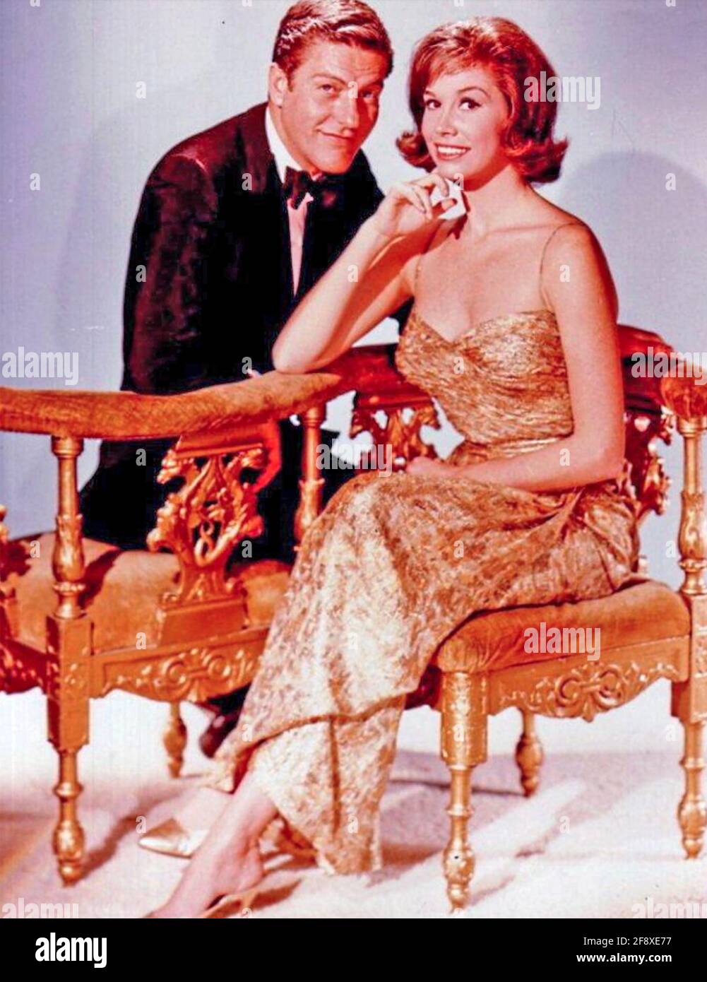IL DICK VAN DYKE MOSTRA CBS SERIE TV 1961-1966 CON Mary Tyler Moore e Dick Van Dyke Foto Stock