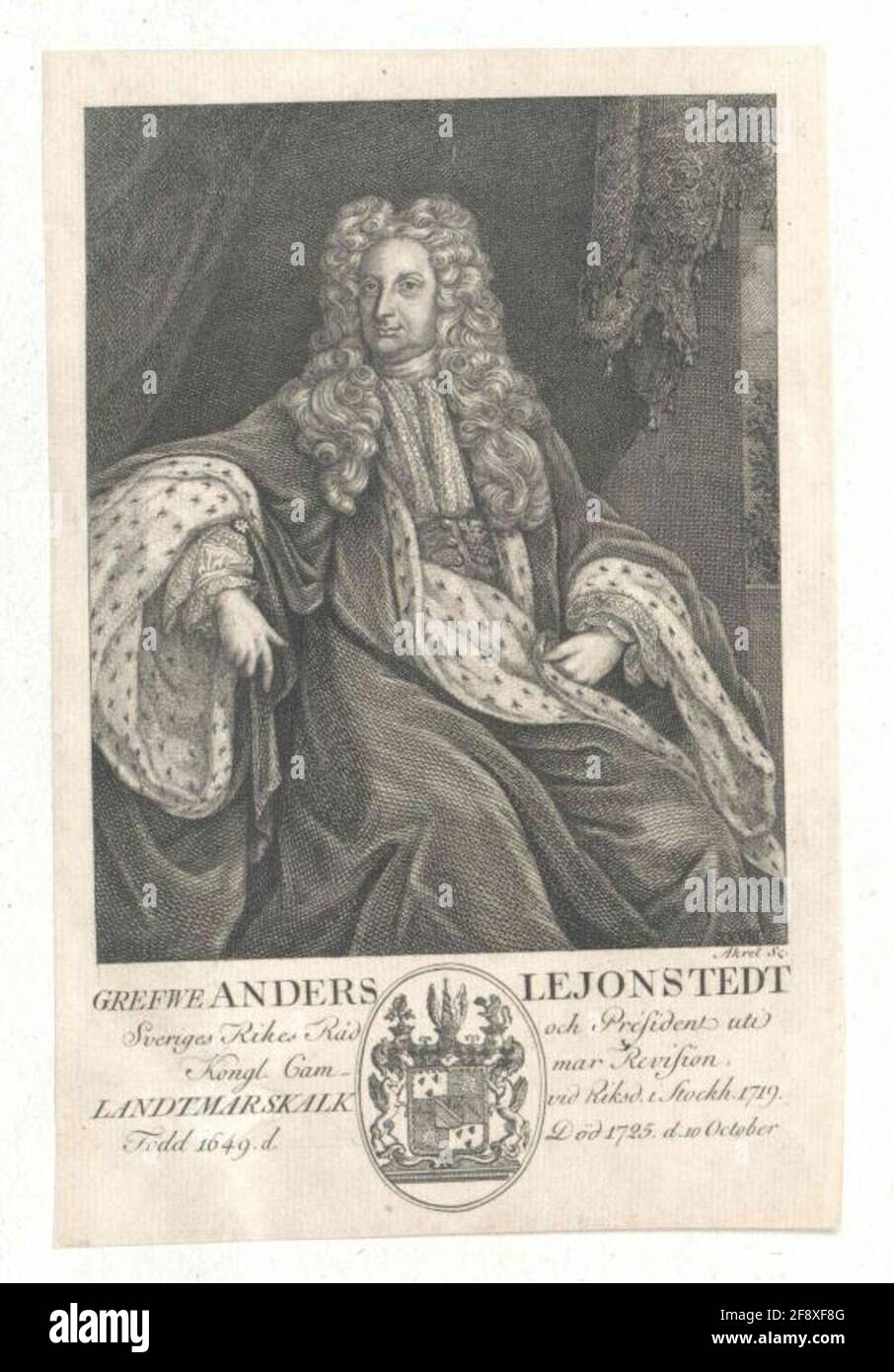 Lejonstedt, altra tomba. Foto Stock